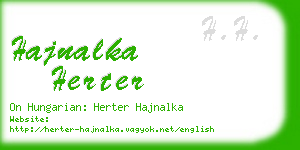 hajnalka herter business card